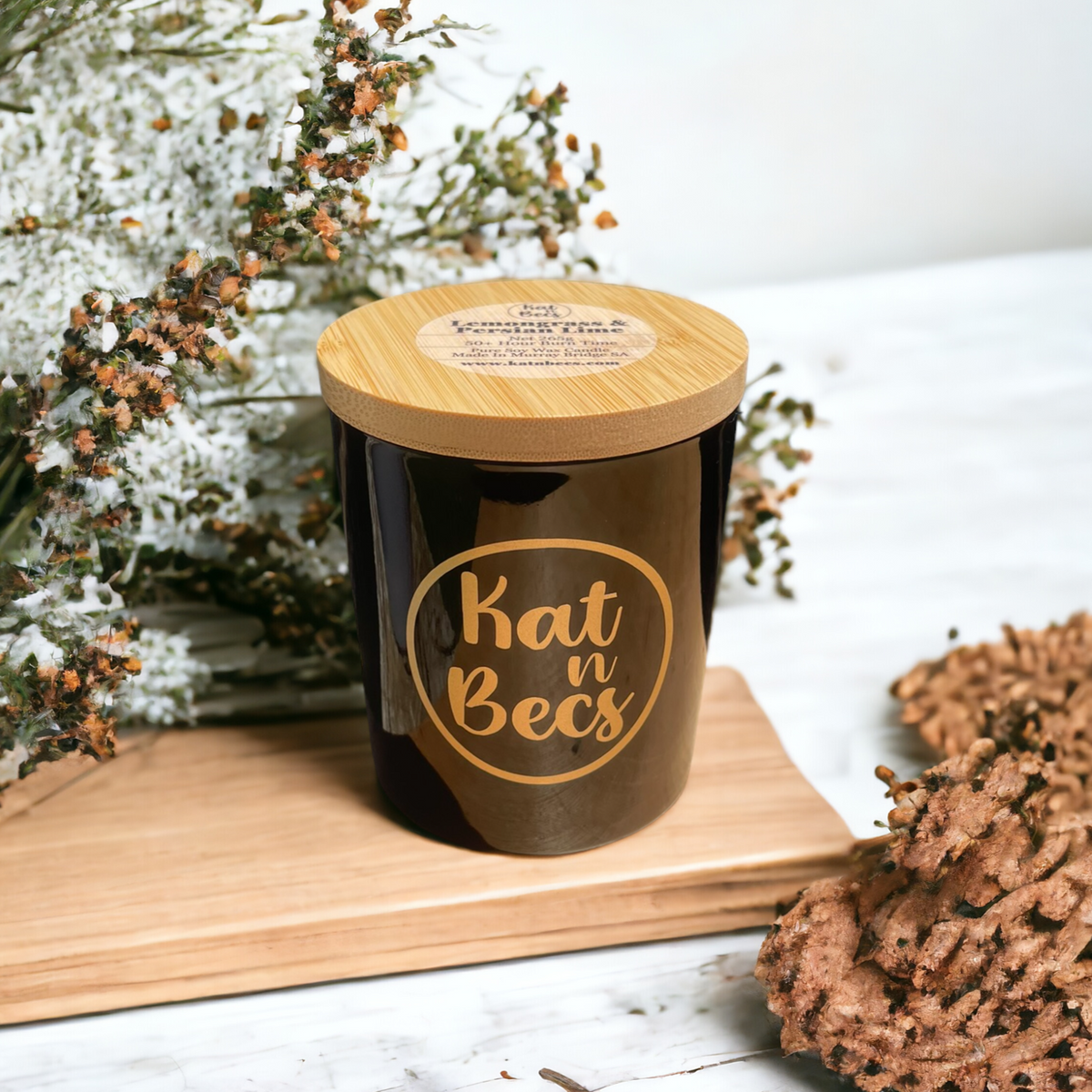 275g 45+ Hrs Medium Black Pure Soy Candle - Various Fragrances Availab – Kat  n Becs