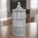 Three Stack Candle Trio – Customisable Fragrance Set Electroplated Silver