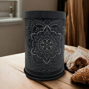 Electric Melt Warmer Mandala - Black - Rocker Switch