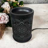 Electric Melt Warmer Mandala - Black - Rocker Switch