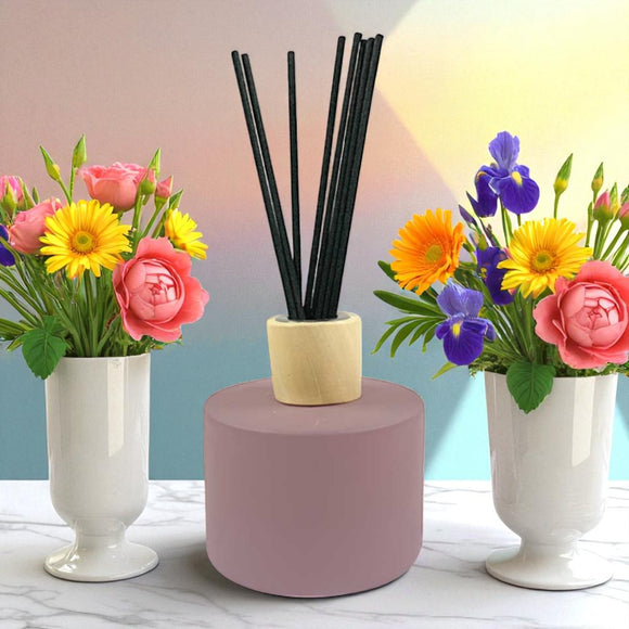 Reed Diffuser Lilac Round Jar Various Fragrances