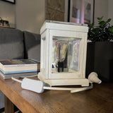 Electric Melt Warmer - Weathered White Edison Bulb - Rocker Switch
