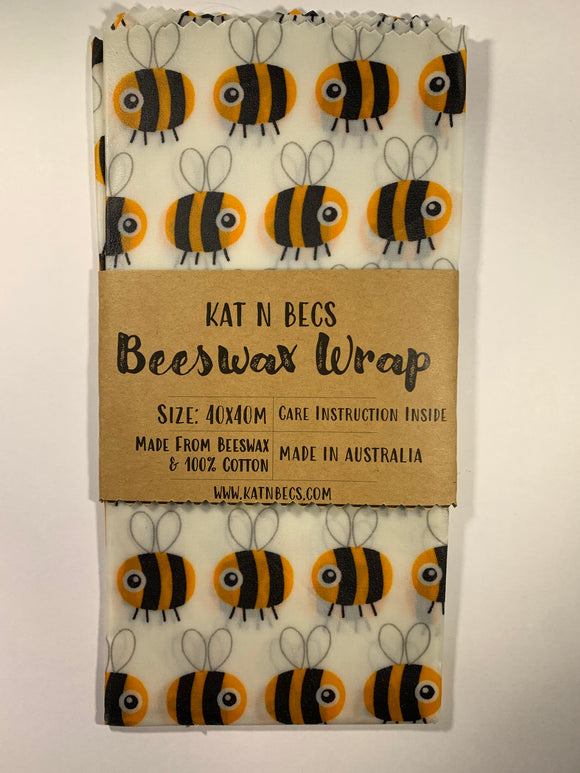 Bees Wax Wrap 40x40cm 100% Cotton - Bees